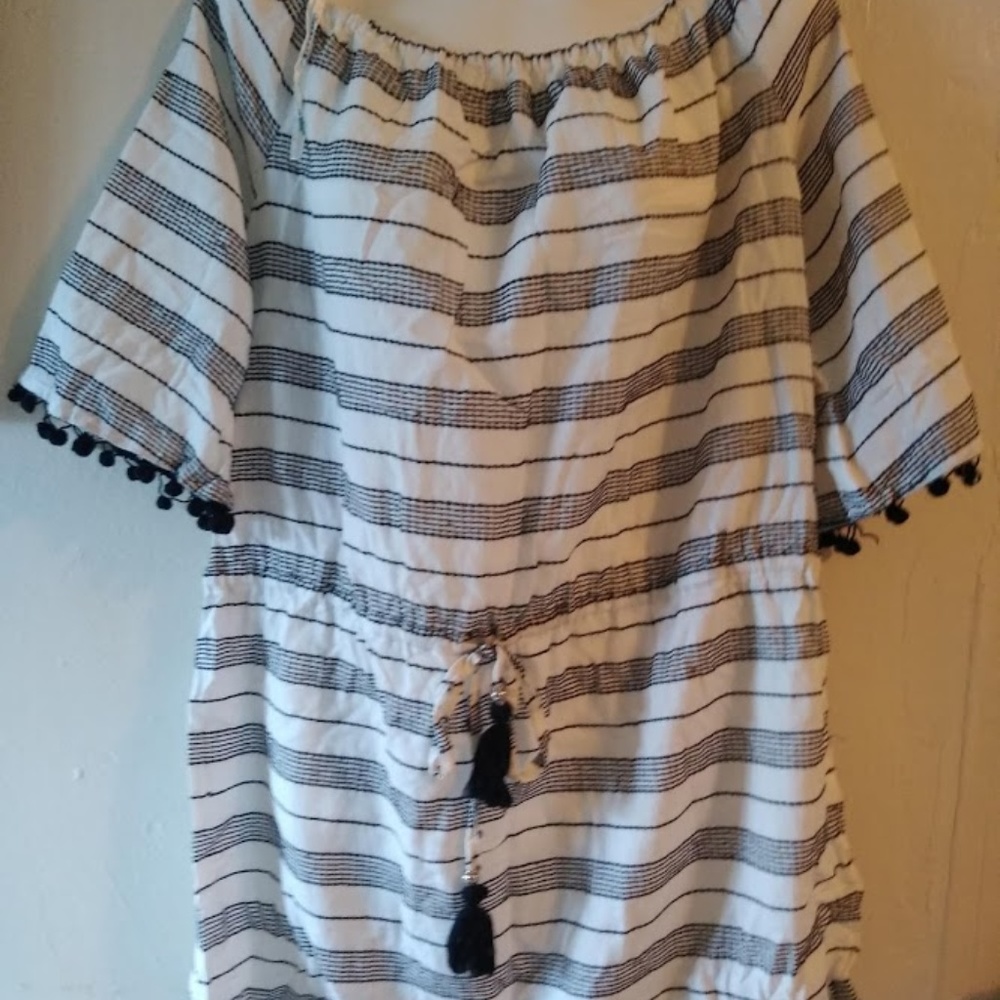 New Blue Island Beach Beach Cover-up XL